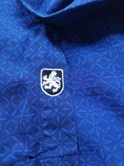 [389] Nat Nast Blue Collared Shirt - Picture 3 of 8